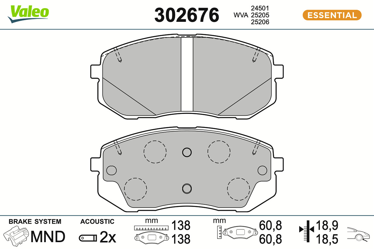 BRAKE PADS FIRST HYUNDAI TUCSON TL FR
